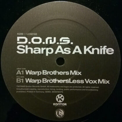 D.O.N.S. – Sharp As A Knife
